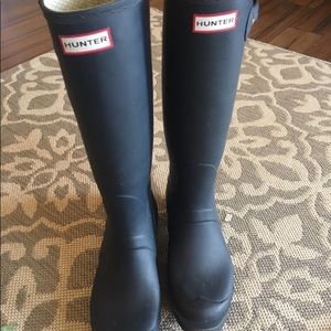 Hunter Boots Navy Matte Size 10
